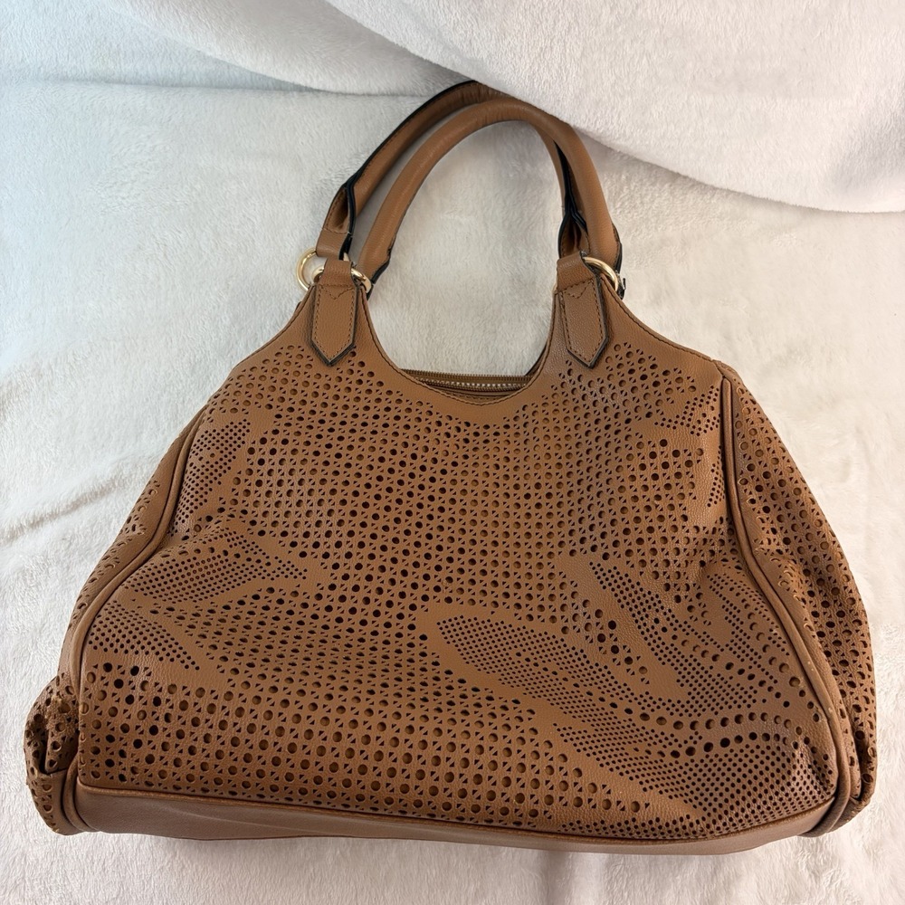 Seven Days Lifestyle & Dreams Vegan Leather Satchel Hobo‎ Handbag Tan Read Desc